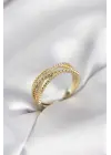 Gold Renk Sarmal Model Kadın Yüzük