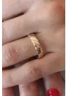 Gold Renk Sarmal Model Kadın Yüzük