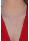 Gold Renk Yıldız Model Zirkon Taşlı Kadın Kolye