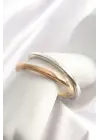 Gold ve Gümüş Renk Lastikli 2 li Pirinç Bileklik
