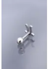 Gümüş Renk Pİ Sembol 316L Cerrahi Çelik Piercing