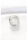 Kalın Silver Renk Ayarlanabilir Yüzük