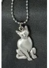 Kedi Figürü Tasarımlı Metal Kolye