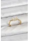 Kelebek Model Gold Renk Pirinç Kadın Yüzük