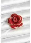 Kırmızı Gül Model Broş