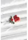Kırmızı Eldiven Yılbaşı Temalı Kadın Broş