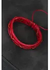 Kırmızı Renk İpli Yeni Sezon Deri Erkek Bileklik