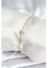 Kutup Yıldızı Figür Pirinç Gold Renk Kadın Bileklik