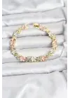 Lotus Model Çelik Gold ve Pembe Renk Kadın Bileklik