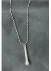 Mikrofon Tasarımlı Metal Erkek Kolye