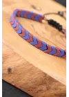 Mor Taşlı Erkek Bileklik