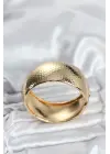 Pirinç Gold Renk Bombeli Vintage Kadın Bileklik