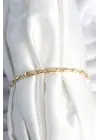 Pirinç Gold Renk Damla Model Kadın Bileklik
