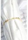 Pirinç Gold Renk Halley Yıldız Model Kadın Bileklik