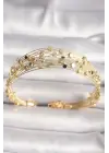 Pirinç Gold Renk Kakburga Model Kadın Bileklik