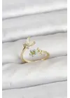 Pirinç Gold Renk Kelebek Model Kadın Yüzük