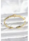 Pirinç Gold Renk Kutup Yıldızı Model Kadın Kelepçe Bileklik
