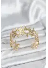 Pirinç Gold Renk Vintage Kadın Bileklik