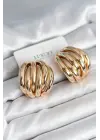 Pirinç Gold Renk Vintage Kadın Küpe
