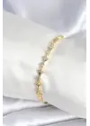 Pirinç Gold Renk Yelpaze Model Kadın Bileklik