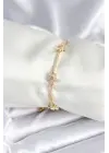 Pirinç Gold Renk Yıldız Model Kadın Bileklik