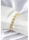 Pirinç Gold Renk Yıldız Model Kadın Bileklik