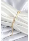 Pirinç Gold Renk Yıldız Model Kadın Bileklik