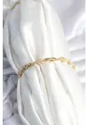 Pirinç Gold Renk Yıldız Model Kadın Bileklik