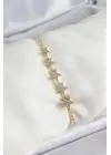 Pirinç Gold Renk Yıldız Model Kadın Bileklik