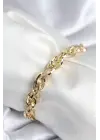 Pirinç Gold Renk Zincir Model Kadın Bileklik
