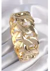 Pirinç Gold Renk Zincir Model Kadın Kelepçe
