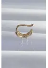  Altın Zirkon Taş Kaplama Earcuff Küpe