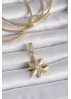 Çelik Gold Renk Zirkon Taşlı Kutup Yıldızı Ajda Charm