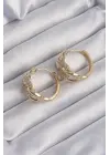  Altın Zirkon Taşlı Samanyolu Küpe