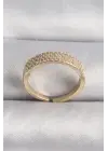  Altın Zirkon Taşlı VIP Seri Çelik Yüzük