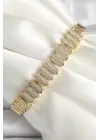 Pirinç Gold Renk Zirkon Taşlı Xuping Exclusive VIP Seri Kadın Bileklik