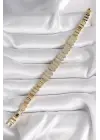 Pirinç Gold Renk Zirkon Taşlı Xuping Exclusive VIP Seri Kadın Bileklik
