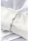 Pirinç Gümüş Renk Halley Yıldız Model Kadın Bileklik