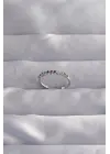  Gümüş Renkli Zirkon Taşlı Ayarlamalı Yüzük