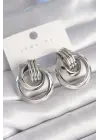  Gümüş Sarmal Halka Model Çelik Küpe