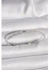 Pirinç Gümüş Renk Su Yolu Zirkon Taşlı Kadın Bileklik