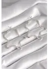  Gümüş Yıldız Model Çelik Küpe