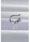  Gümüş Zirkon Taş Kaplama Earcuff Küpe
