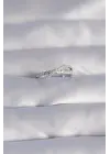  Gümüş Zirkon Taşlı 2li Görünüm Ayarlanabilir Yüzük
