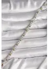 Pirinç Gümüş Renk Zirkon Taşlı Gold Kalp VIP Seri Kadın Bileklik