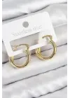 Pirinç Halka Model Gold Renk Kadın Küpe