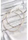 Pirinç Halka Model Gold Renk Kadın Küpe