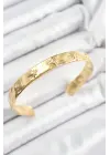 Çelik Kuzey Yıldızı Model Gold Renk Altı Açık Kadın Bileklik