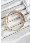 Pirinç Manşet Model Gold Renk Kadın Pazu Bileklik