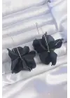  Siyah Renkli Flora Küpe